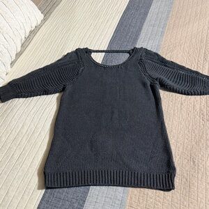 LC Lauren Conrad Charcoal Crew Neck Sweater